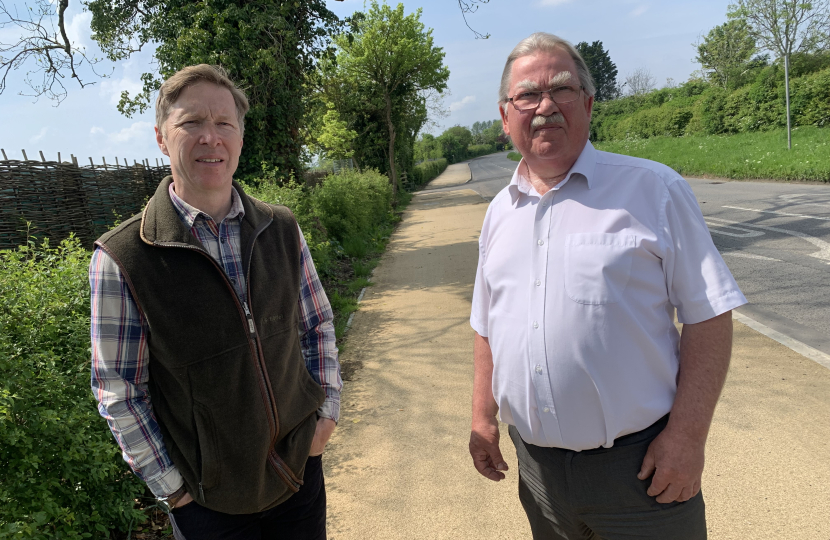 Ben and Steve on the Pucklechurch Path