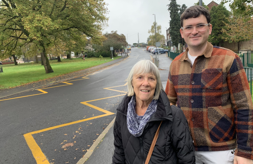 Cllrs Carol & Kris on Ellacombe Road