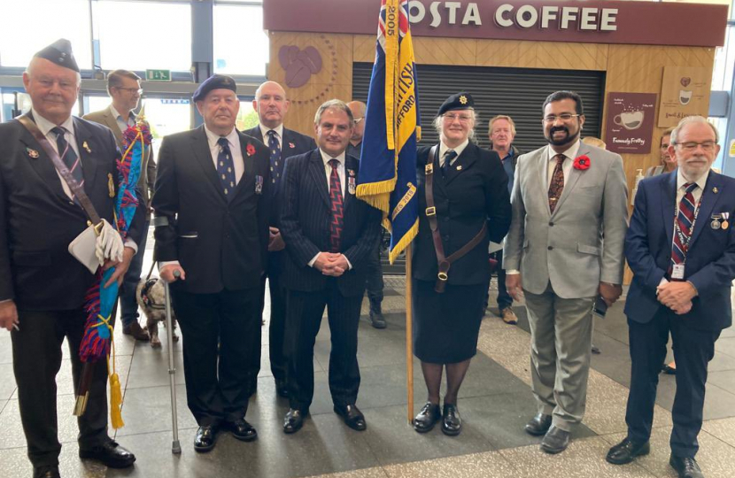 Jack visits the poppy appeal at Patchway