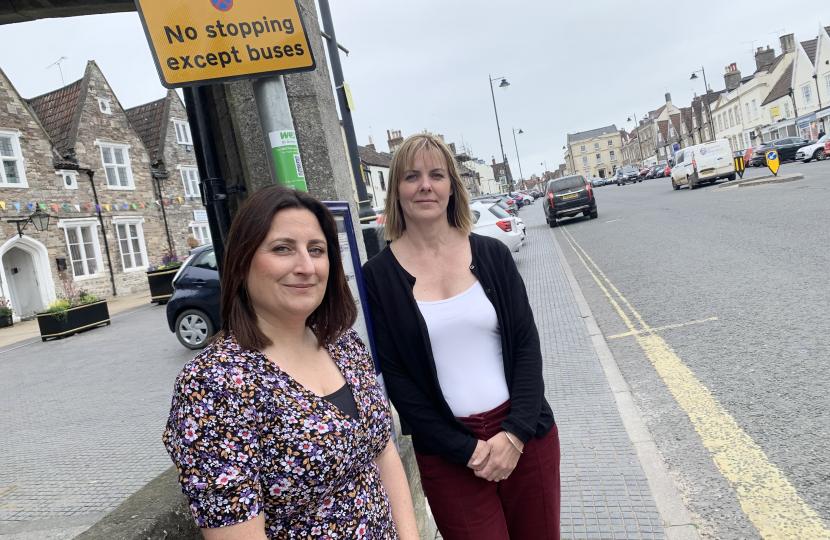 Cllrs Liz Brennan and Becky Romaine