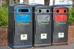 recycling bins