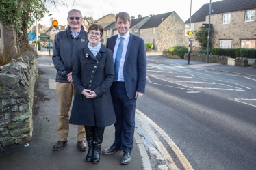 Cllr Paul Hughes, Cllr Erica Williams & Chris Skidmore MP