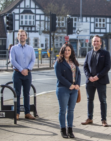 Cllr Liz Brennan, Cllr Ben Burton & Cllr James Griffiths 