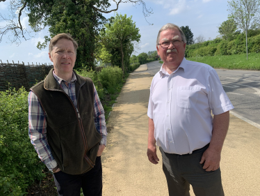 Ben and Steve on the Pucklechurch Path