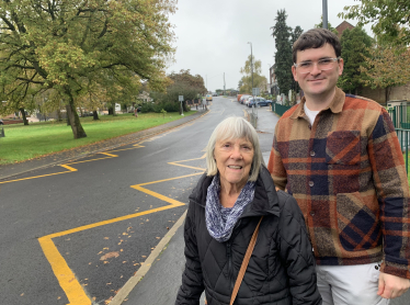 Cllrs Carol & Kris on Ellacombe Road